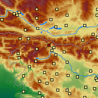 Nearby Forecast Locations - Jesenice - Kaart