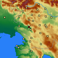 Nearby Forecast Locations - Ajdovščina - Kaart