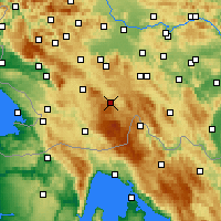 Nearby Forecast Locations - Loška Dolina - Kaart