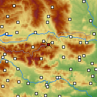 Nearby Forecast Locations - Mežica - Kaart