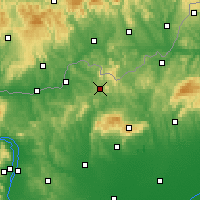 Nearby Forecast Locations - Salgótarján - Kaart