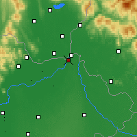 Nearby Forecast Locations - Kisvárda - Kaart
