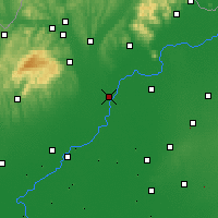 Nearby Forecast Locations - Tiszaújváros - Kaart