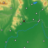 Nearby Forecast Locations - Sátoraljaújhely - Kaart