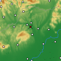 Nearby Forecast Locations - Sajószentpéter - Kaart