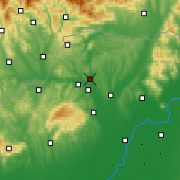 Nearby Forecast Locations - Edelény - Kaart