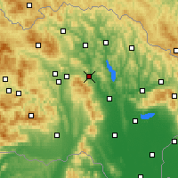 Nearby Forecast Locations - Hanušovce nad Topľou - Kaart