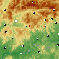 Nearby Forecast Locations - Hriňová - Kaart
