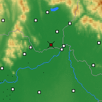 Nearby Forecast Locations - Kráľovský Chlmec - Kaart