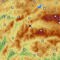 Nearby Forecast Locations - Ružomberok - Kaart