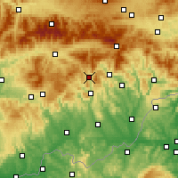 Nearby Forecast Locations - Tisovec - Kaart