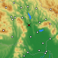 Nearby Forecast Locations - Vranov nad Topľou - Kaart