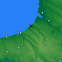 Nearby Forecast Locations - Le Tréport - Kaart