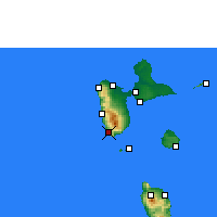 Nearby Forecast Locations - Basse-Terre - Kaart
