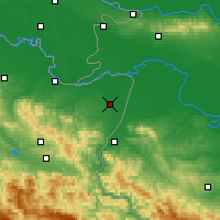 Nearby Forecast Locations - Bijeljina - Kaart