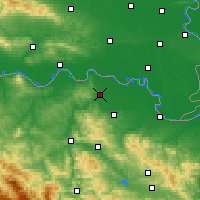 Nearby Forecast Locations - Odžak - Kaart