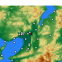Nearby Forecast Locations - Hirakata - Kaart