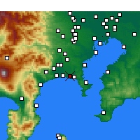 Nearby Forecast Locations - Fujisawa - Kaart