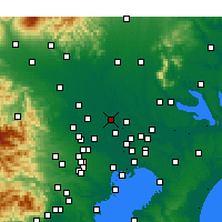 Nearby Forecast Locations - Kasukabe - Kaart