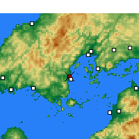 Nearby Forecast Locations - Iwakuni - Kaart