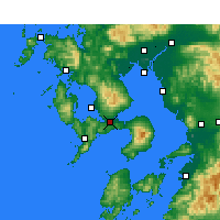 Nearby Forecast Locations - Isahaya - Kaart