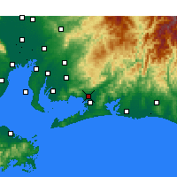 Nearby Forecast Locations - Toyokawa - Kaart