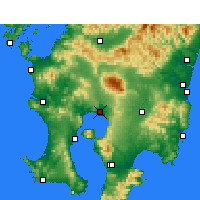 Nearby Forecast Locations - Kirishima - Kaart