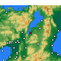 Nearby Forecast Locations - Kusatsu - Kaart