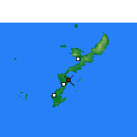 Nearby Forecast Locations - Uruma - Kaart