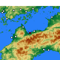 Nearby Forecast Locations - Saijo - Kaart