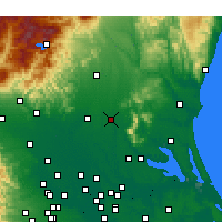 Nearby Forecast Locations - Chikusei - Kaart