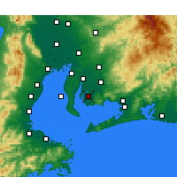 Nearby Forecast Locations - Nishio - Kaart