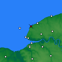 Nearby Forecast Locations - Étretat - Kaart