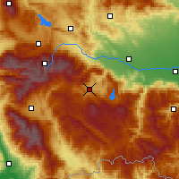 Nearby Forecast Locations - Velingrad - Kaart