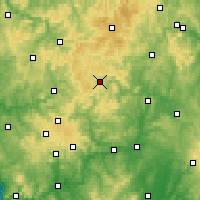 Nearby Forecast Locations - Bad Laasphe - Kaart