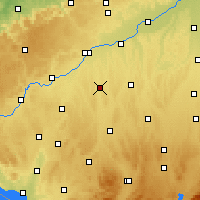 Nearby Forecast Locations - Illertissen - Kaart
