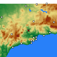 Nearby Forecast Locations - Álora - Kaart