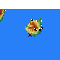 Nearby Forecast Locations - Puerto Rico - Kaart