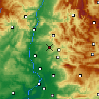 Nearby Forecast Locations - Valréas - Kaart