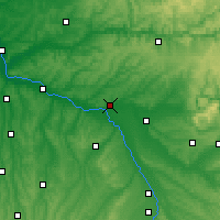 Nearby Forecast Locations - Moissac - Kaart