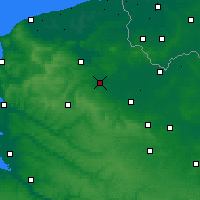 Nearby Forecast Locations - Aire-sur-la-Lys - Kaart
