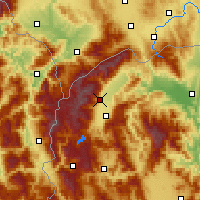 Nearby Forecast Locations - Kamenjane - Kaart