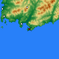 Nearby Forecast Locations - Vrangel - Kaart