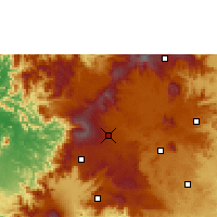 Nearby Forecast Locations - Mbouda - Kaart
