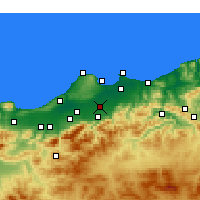 Nearby Forecast Locations - Sidi Moussa - Kaart