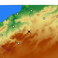 Nearby Forecast Locations - Ouled Mimoun - Kaart