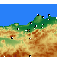 Nearby Forecast Locations - Mouzaïa - Kaart