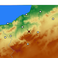 Nearby Forecast Locations - Chetouane - Kaart
