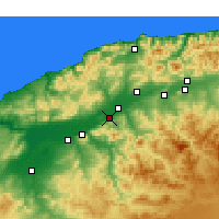Nearby Forecast Locations - Boukadir - Kaart