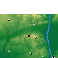 Nearby Forecast Locations - Ekpoma - Kaart